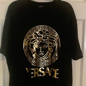AUTHENTIC MENS VERSACE MEDUSA LOGO T-SHIRT XL SLIM FIT $650